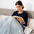 Innovagoods Electric Blanket Heklet Innovagoods White Grey 130 X 180 Cm 160 W